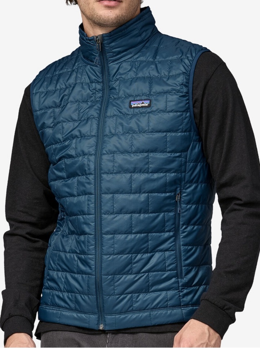 Patagonia Men's Nano Puff Quilted Vest NWT in Lagoon Blue Size Large